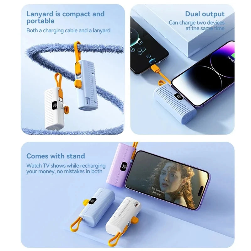 MP Power Bank ~ Mini, Portable Power Bank ~ Type C & Lightning