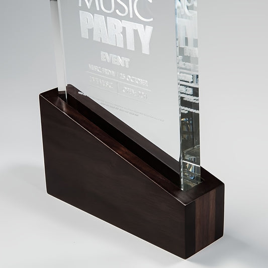 Customizable Glass Engraved Trophy