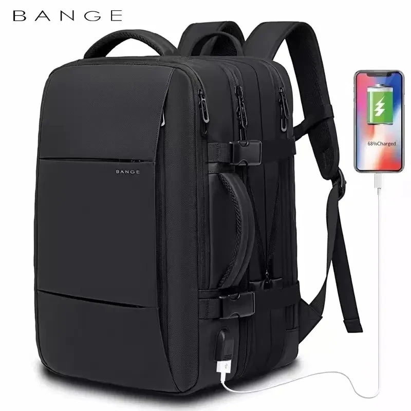 Travel Backpack - Expandable - USB - Waterproof